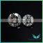 Wholesale China manufacturing 1ct 2 ct 3ct round cut E F color VVS eye clean synthetic moissanite