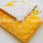 50pcs MOQ Unique customizable microfiber handy soft baby cuddle quilt