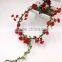 New arrived mixed color flower hairband, cloth flower with long leaf hair headband