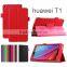 Lychee Texture PU Leather Case cover with Stand For HUAWEI T1 T1-701U FOLDING LEATHER CASE POUCH tab2 case
