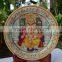 Indian Marble Thali Plate Handicraft Gift Decor Rich Art And Craft Gallery Hindu God Puja Ganesha Miniature Painting