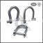 China manufacturer small adjustable stainless steel D shackle