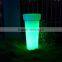 plastic cemetery vase LED out door decorative flower pot