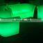 PE LED modern sofa furniture / night club plastic sofa set/ glow led sofa