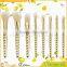 8 PCS Makeup Cosmetic Brush Kit Foundation Eyebrow Powder Blush Outline Nasal Blending Brush Set Gold
