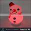 Christmas gift mini portable snowman shape bluetooth speaker with LED light