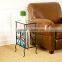 Decorative Living room Scrolled metal and coffee Glass Table