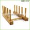 wooden dish rack plate rack stand compact dish drying rack Bamboo dish drainer/Homex_Factory