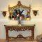 French rococo console table mirror