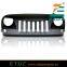 Eagle Eye Matte Front Hood Grill Grille Grid for 07-16 Jeep Wrangler
