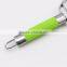 Hot Sale Two Blades Green Rubber Handle Peeler