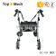 China suppliers TOPMEDI Rehabilitation Therapy Supplies lightweight 4 wheel folding rollator walker