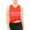 Muscle tank tops Women scoop neck Soft Fabric Front Knot HIGH LOW MUSCLE TANK women workout tops