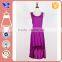 Factory prices beautiful purple falls cutout backless gorgeously appareled dress