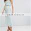 Club Sexy Summer Dress Fishnet Mesh Lace Fishtail Elegant Midi Dresses For Women Clothes