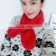 special design early 2017 spring girl nechchief pure color cute model fake rabbit fur lovely 90*120cm lady scarf