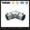 Zinc electrical EMT conduit to EMT Coupling with set screw type