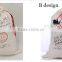 Wholesale Monogrammed Canvas Santa Sack with drawstring