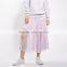 2017 OEM Summer Semi Perspective Tulle Flowy Skirts with Paillettes