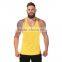 Shandao OEM custom logo plain design sleeveless slim fit men gym wear fitness