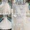 LS00229 indian designer elegant wedding dresses girls off shoulder satin appliques long train big size wedding dresses