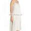 C81 Crocheted Neckline Tiered Flowy Cover-Up Beach Dresses