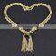 2017 amazon hot sale vintage bohemian tassel statement necklace
