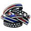 Hot Selling One inch American Flag Silicone Wristbands for USA