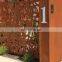 Free standing  corten steel metal mailbox with intercom