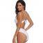 Latest Design Polyester Cross Sexy Women Swimsuit Bikinis Lady Backless Beachwear Women Bikini Wholesale Mature Swimwear