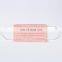 Earloop non woven 3 ply disposable filter fold flat face mask for beauty