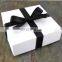 Jewelry Package Paper Gift Box Red Ribbon Bow-knot 3 3/4-Inch by 3 3/4-Inch