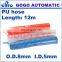 GOGOATC 12m outside diameter 8mm inside diameter 5mm PU8x5 pu spiral coil hose + Quick Connector pneumatic spring pu garden hose