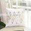 wholesale custom gold pattern velvet throw pillow cover