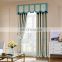 Luxury chenille jacquard blackout curtain with grommet for living room curtains with attached valance