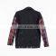 DiZNEW GuangZhou Wholesale Patchwork Sleeve Quilted denim Mens Jackets