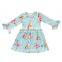 Dress Designs Teenage Girls Thick Material Flower One Piece Kids Winter Dress Girls