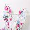 Popular design flower pattern summer baby girl party dress