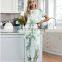 2020 New Style Women's Home Wear One-Piece Case Summer Tie-dye Printed One-piece Pajama  nightgown