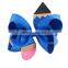 free 4.5" Back to School Solid Hair Bows for Girls Pencil Print Ribbons Barrettes Hair Clips Students Hairgrips Hair Accessories