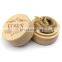 latest fashion eco-friendly round shape wood ring box packaging