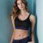 Ladies' santoni seamless knit quick dry & wicking cross back high support sports bra.