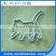 Funny colorful cat shape metal shape clips