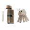 antique brass color oval shaped thumbturn single open euro profile brass lock cylinder