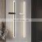 Modern Long Strip LED Porch Villa Aluminum Outdoor Waterproof Black Garden Light Outdoor Wall Lamp
