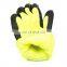 Foamed Latex Coated Warm Winter pvc dotted cotton Safety Working Gloves