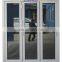 superhosue Double glaze fireproof industrial folding glass door bifold exterior patio garage door Transparent with cheap price