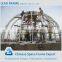 Light steel structure glass dome shed space frame