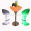 wireless illuminated party bar table modern glowing coffee shop led chair modern night club furniture led light bar table