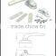 High quality inox glass hinge and latch